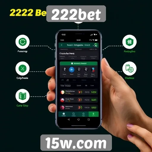 Funcionalidades do aplicativo móvel do 222bet